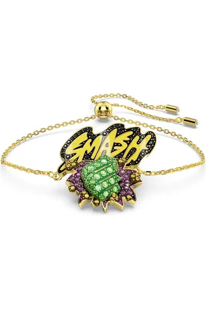 Swarovski Hulk © MARVEL bracelet, Multicoloured, Gold-tone plated