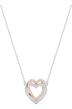 Swarovski Infinity necklace, Heart, , Mixed metal finish