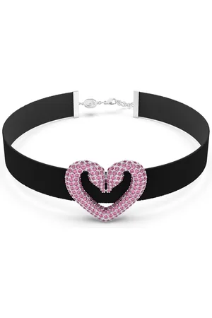 Swarovski Sublima choker, Heart, , Rhodium plated