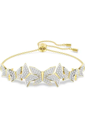 Swarovski Idyllia Lilia bracelet, Butterfly, , Gold-tone plated