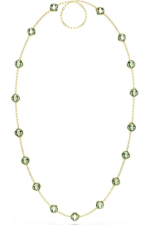 Swarovski Chroma strandage, Octagon cut, Multicoloured, Gold-tone plated
