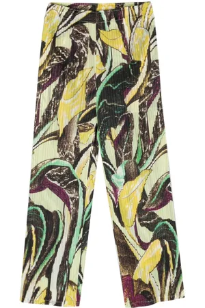 PLEATS PLEASE ISSEY MIYAKE Pleated Cropped Trousers