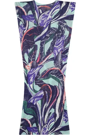 PLEATS PLEASE ISSEY MIYAKE Printed Pleated Midi Dress