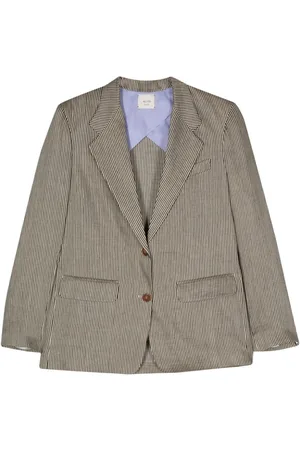 ALYSI Striped Single-breasted Jacket