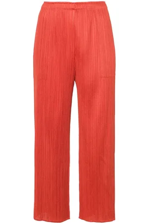 PLEATS PLEASE ISSEY MIYAKE Pleated Cropped Trousers