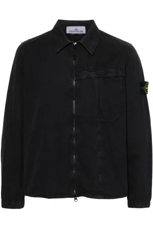 Stone Island Logo Cotton Overshirt