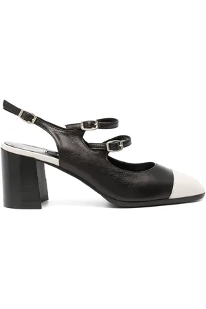 Carel Papaya Leather Slingback Mary Janes