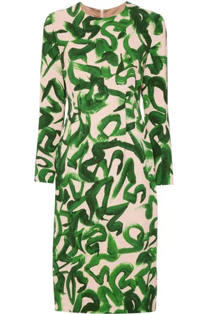 DRIES VAN NOTEN Printed Midi Dress