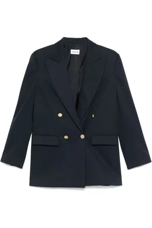 PAROSH Crew Cotton Blend Blazer Jacket