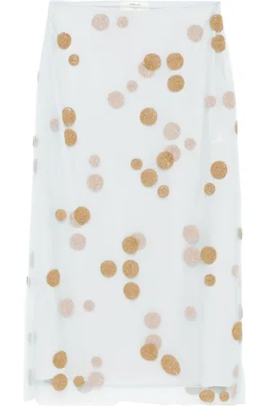 Fendi Embroidered Midi Skirt