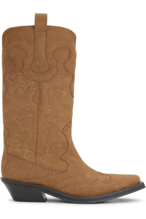 Ganni Western Embroidered Boots