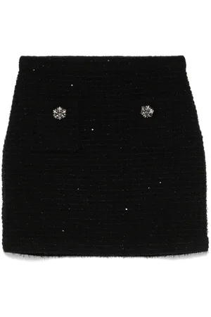 Self-Portrait Tweed Mini Skirt