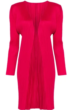 PLEATS PLEASE ISSEY MIYAKE Pleated Midi Cardigan