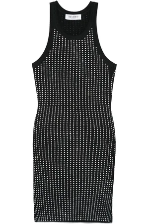 The Attico Strass Embellished Short Dress