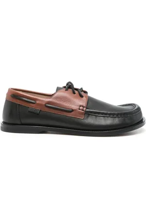 Loewe Campo Leather Boat Shoes
