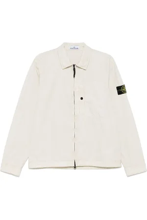 Stone Island Logo Organic Cotton Overshirt