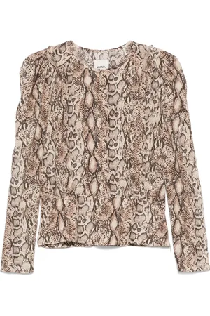 Isabel Marant Zarga Printed Silk Top