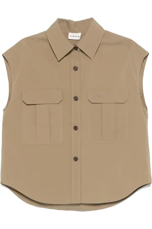 PAROSH Cotton And Nylon Sleeveless Shirt