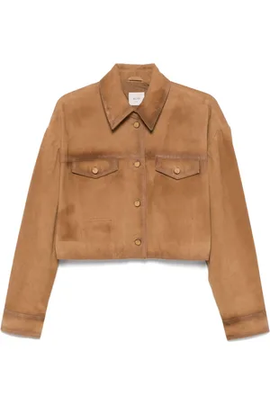 ALYSI Suede Leather Overshirt