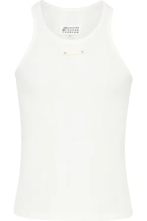 Maison Margiela Logo Cotton Blend Tank Top
