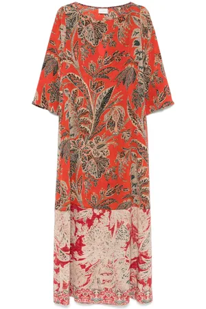 PIERRE-LOUIS MASCIA Printed Silk Maxi Dress