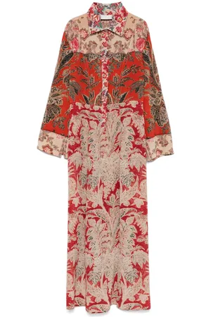 PIERRE-LOUIS MASCIA Printed Silk Maxi Dress