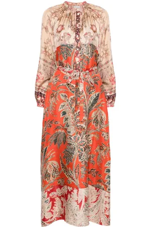 PIERRE-LOUIS MASCIA Printed Silk Maxi Dress