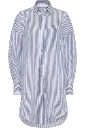 Brunello Cucinelli Striped Linen Shirt