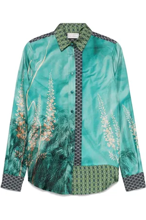 PIERRE-LOUIS MASCIA Printed Silk Shirt