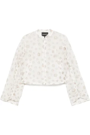 Emporio Armani Florwer Embroidered Blouse