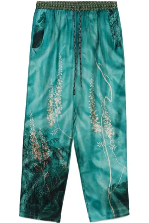PIERRE-LOUIS MASCIA Printed Silk Trousers
