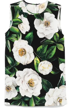 Dolce & Gabbana Printed Silk Top