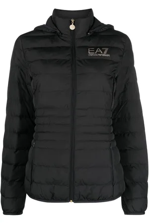 EA7 Logo Short Down Jacket