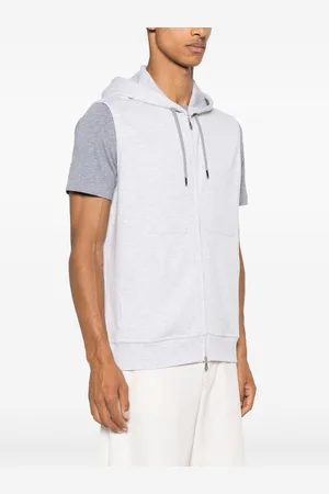 Brunello Cucinelli Cotton Blend Sleeveless Hooodie