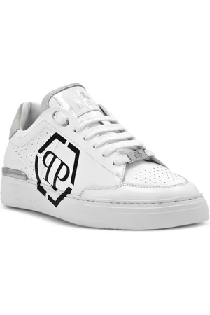 Philipp Plein Leather Sneaker With Logo