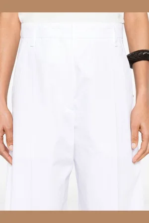 Sportmax Wide-leg Cotton Trousers