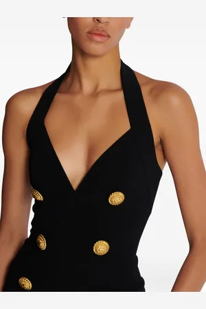 Balmain Buttoned Long Jumpsuit