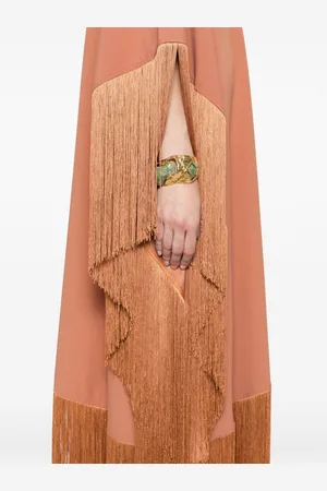 ‎Taller Marmo‎ Divina Fringed Crêpe Caftan