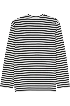Comme des Garçons Red Heart Striped T-shirt