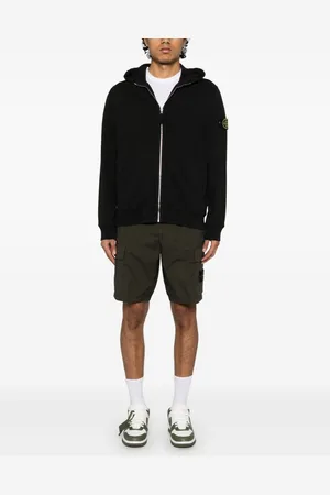 Stone Island Logo Cotton Hoodie