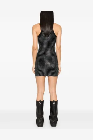 The Attico Strass Embellished Short Dress