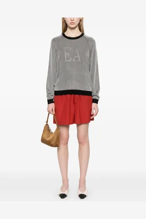 Emporio Armani Logo Striped Sweater