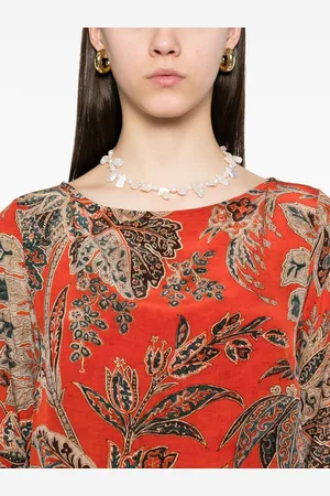 PIERRE-LOUIS MASCIA Printed Silk Maxi Dress
