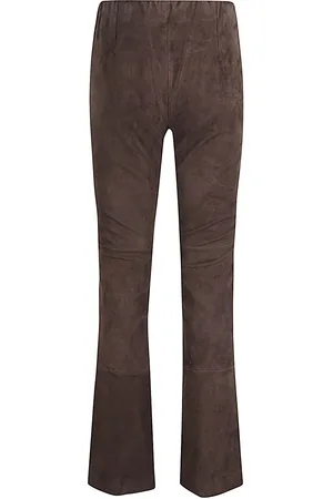 VIA MASINI 80 Suede Leather Trousers