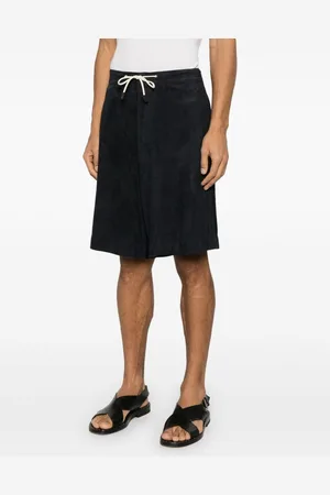 Emporio Armani Leather Bermuda Shorts