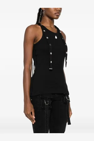 The Attico Ribbed Cotton Tank Top
