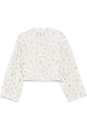 Emporio Armani Florwer Embroidered Blouse