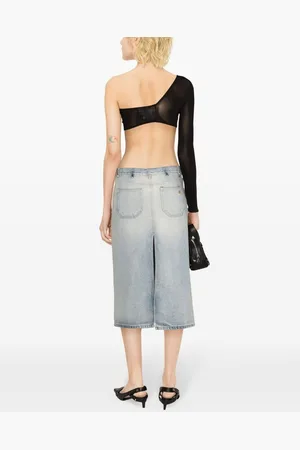 Courrèges Denim Midi Skirt