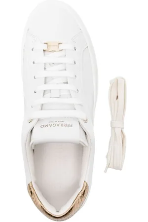Salvatore Ferragamo Platform Leather Sneakers