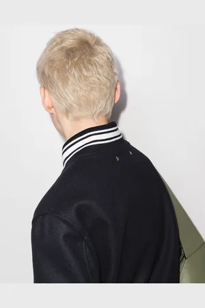 Golden Goose Logo Wool Bomber Jacket